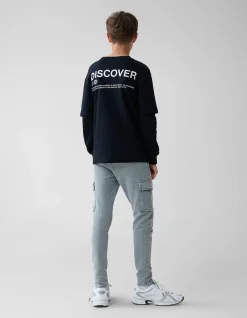 Acid Washed Cargo Broek