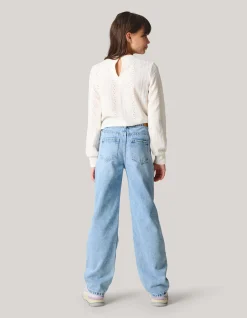 Ajour Top Gebroken Wit