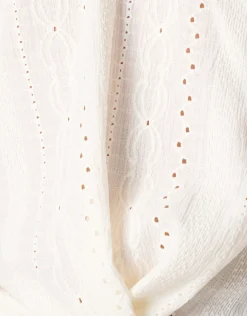 Ajour Top Gebroken Wit