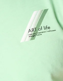Art T-shirt Lichtgroen