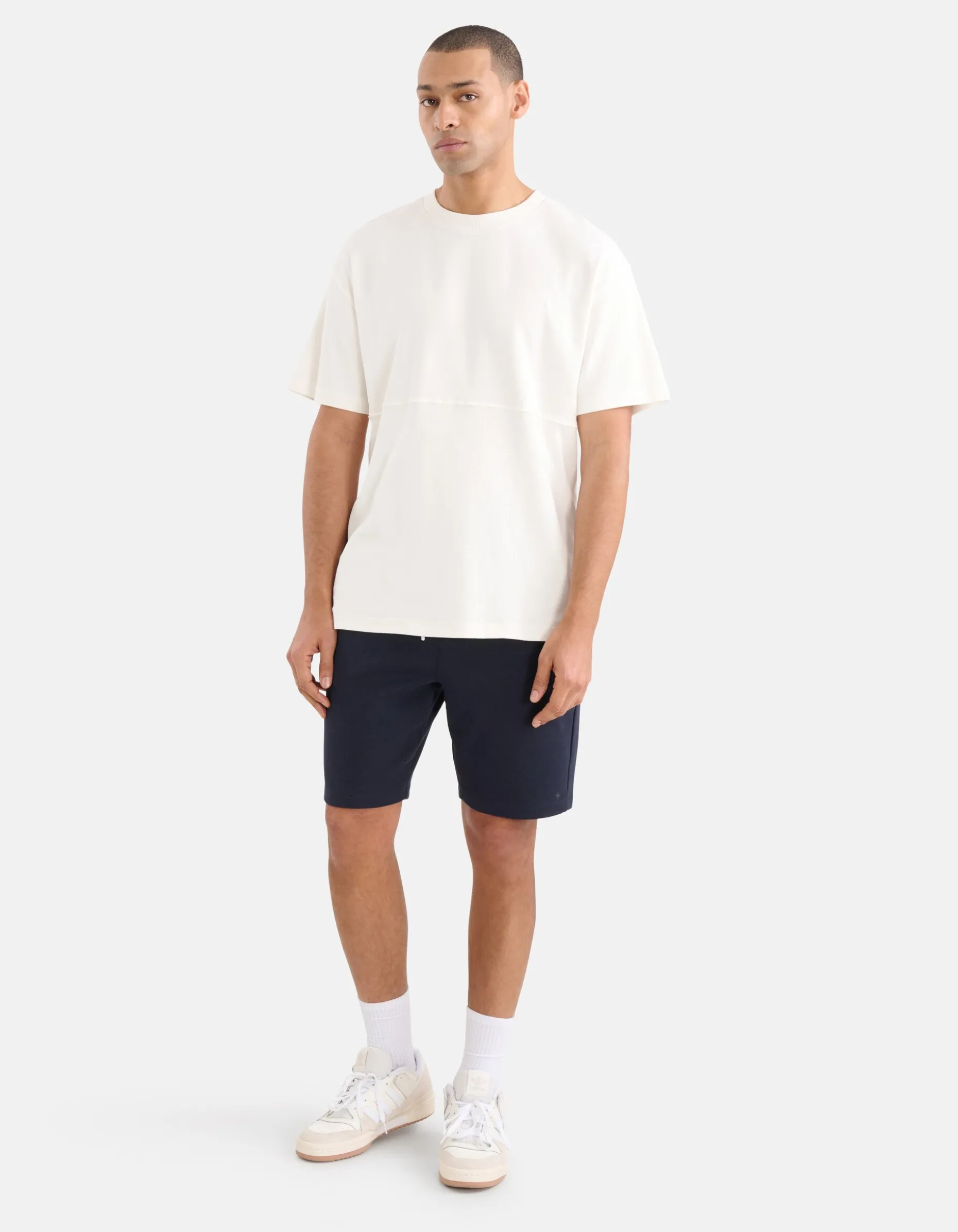 Artwork Embroidery T-shirt Gebroken Wit