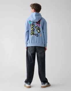 Artwork Hoodie Blauw