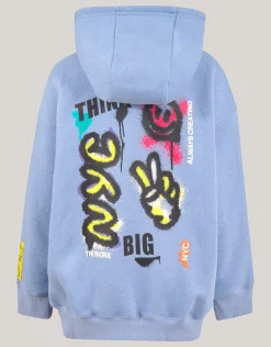Artwork Hoodie Blauw