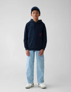 Artwork Hoodie Donkerblauw