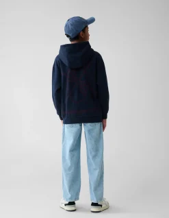 Artwork Hoodie Donkerblauw