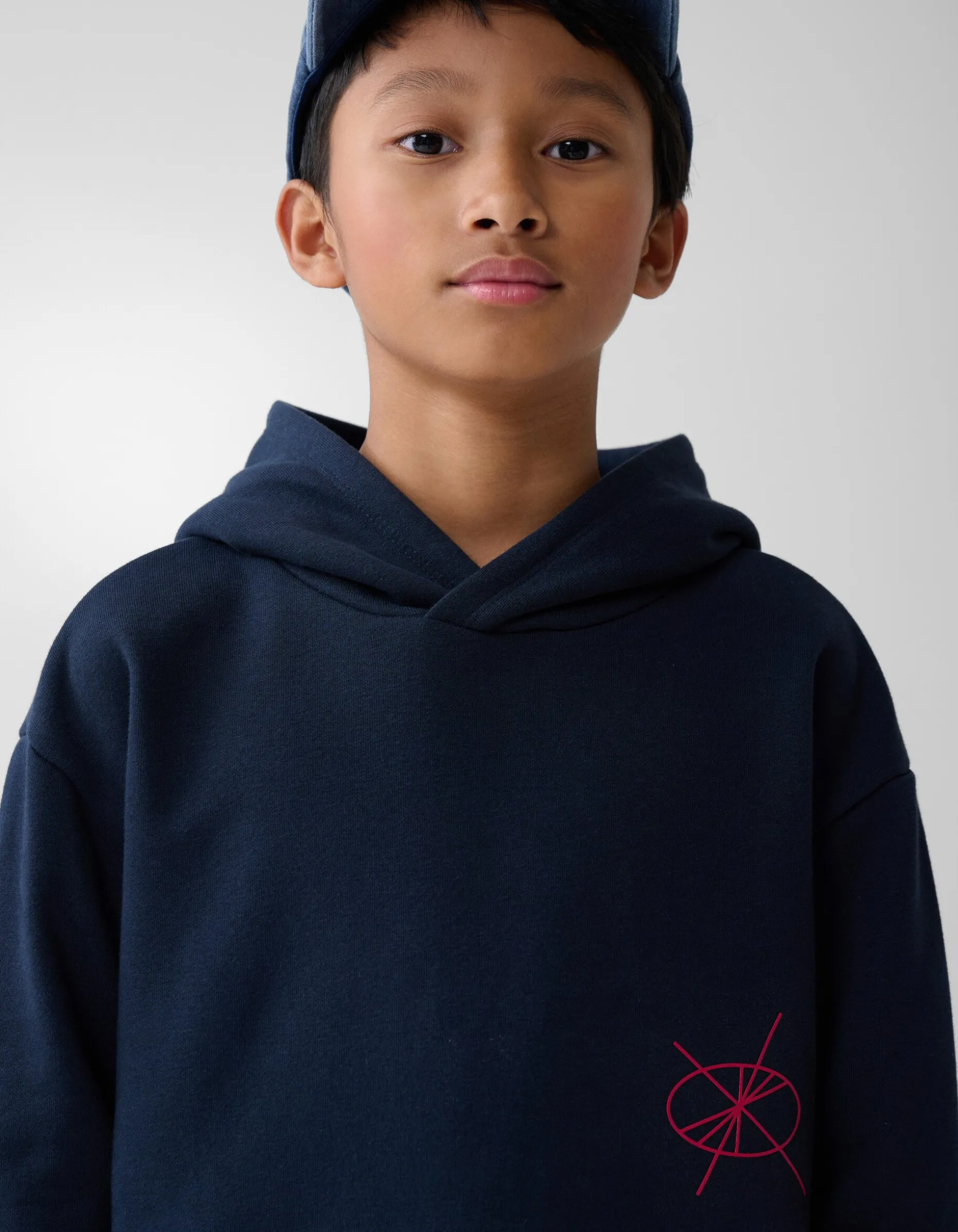 Artwork Hoodie Donkerblauw