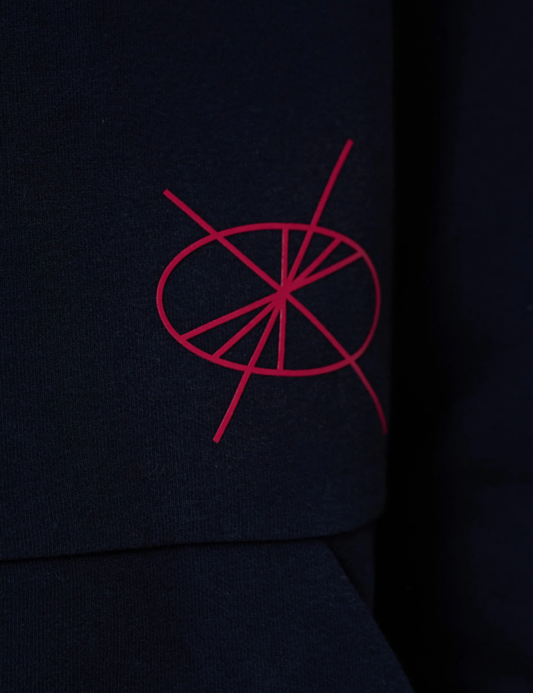 Artwork Hoodie Donkerblauw