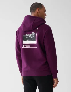 Artwork Hoodie Donkerrood