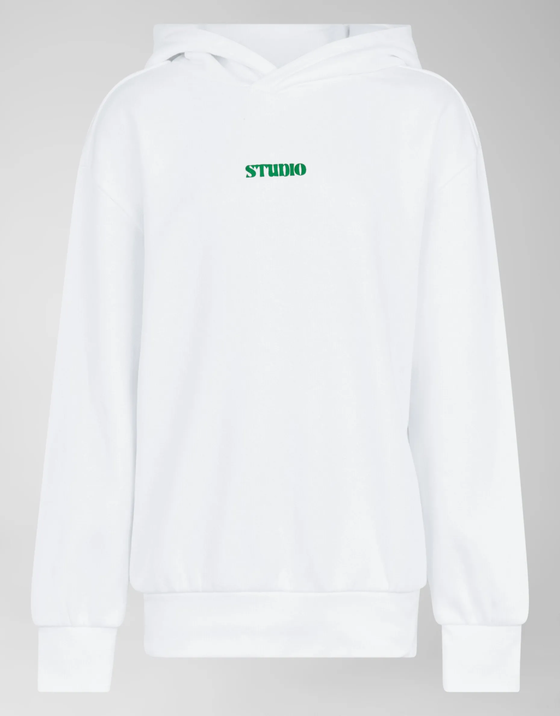 Artwork Hoodie Gebroken Wit