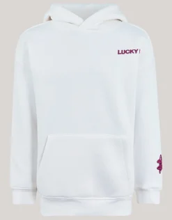 Artwork Hoodie Gebroken Wit