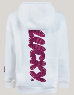 Artwork Hoodie Gebroken Wit