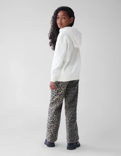 Artwork Hoodie Gebroken Wit