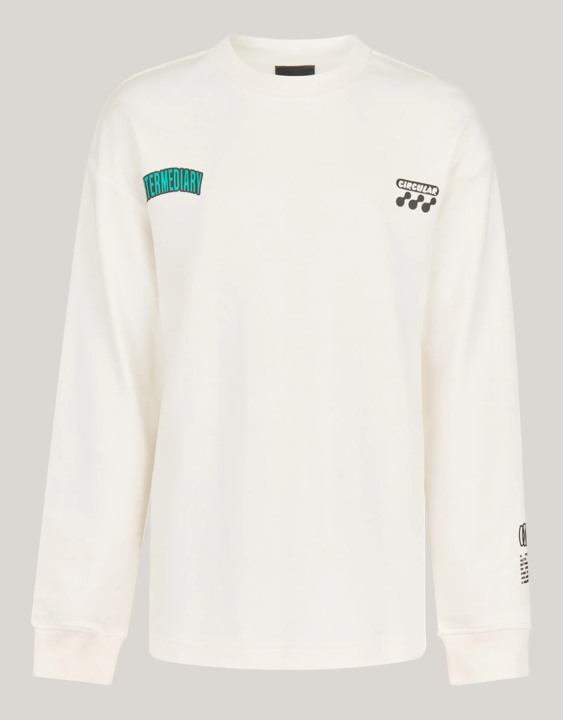 Artwork Longsleeve Gebroken Wit