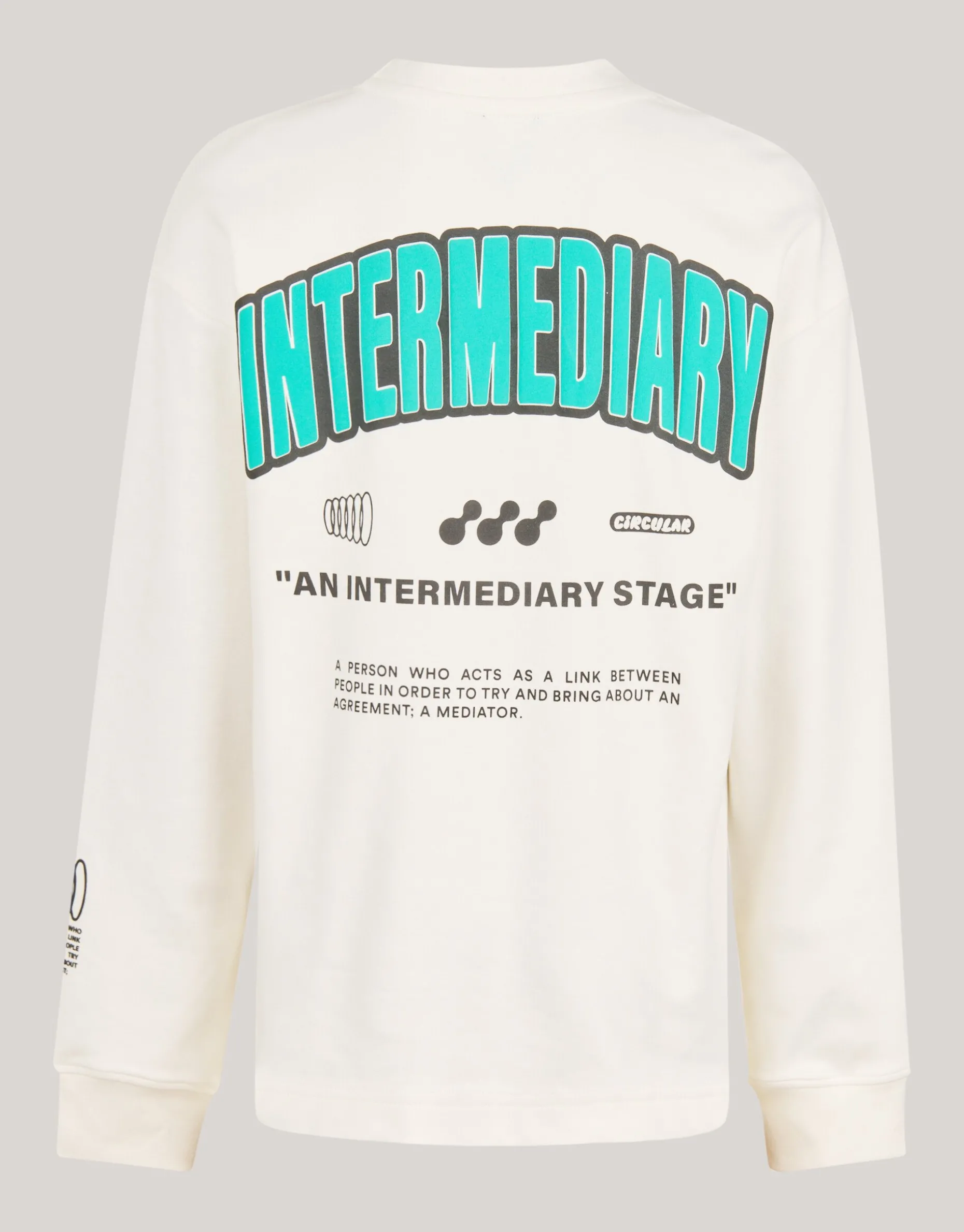 Artwork Longsleeve Gebroken Wit