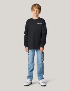 Artwork Longsleeve T-shirt Zwart