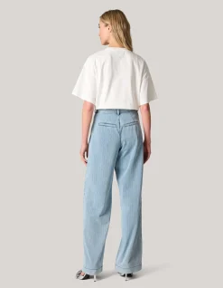 Artwork Strass T-shirt Wit