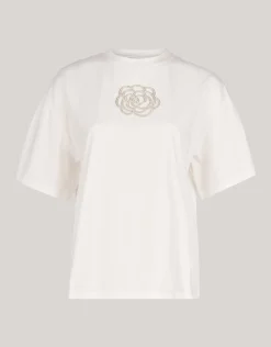 Artwork Strass T-shirt Wit