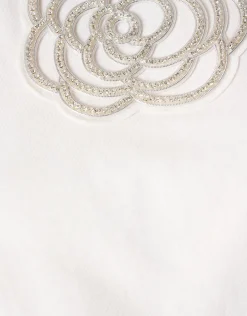 Artwork Strass T-shirt Wit