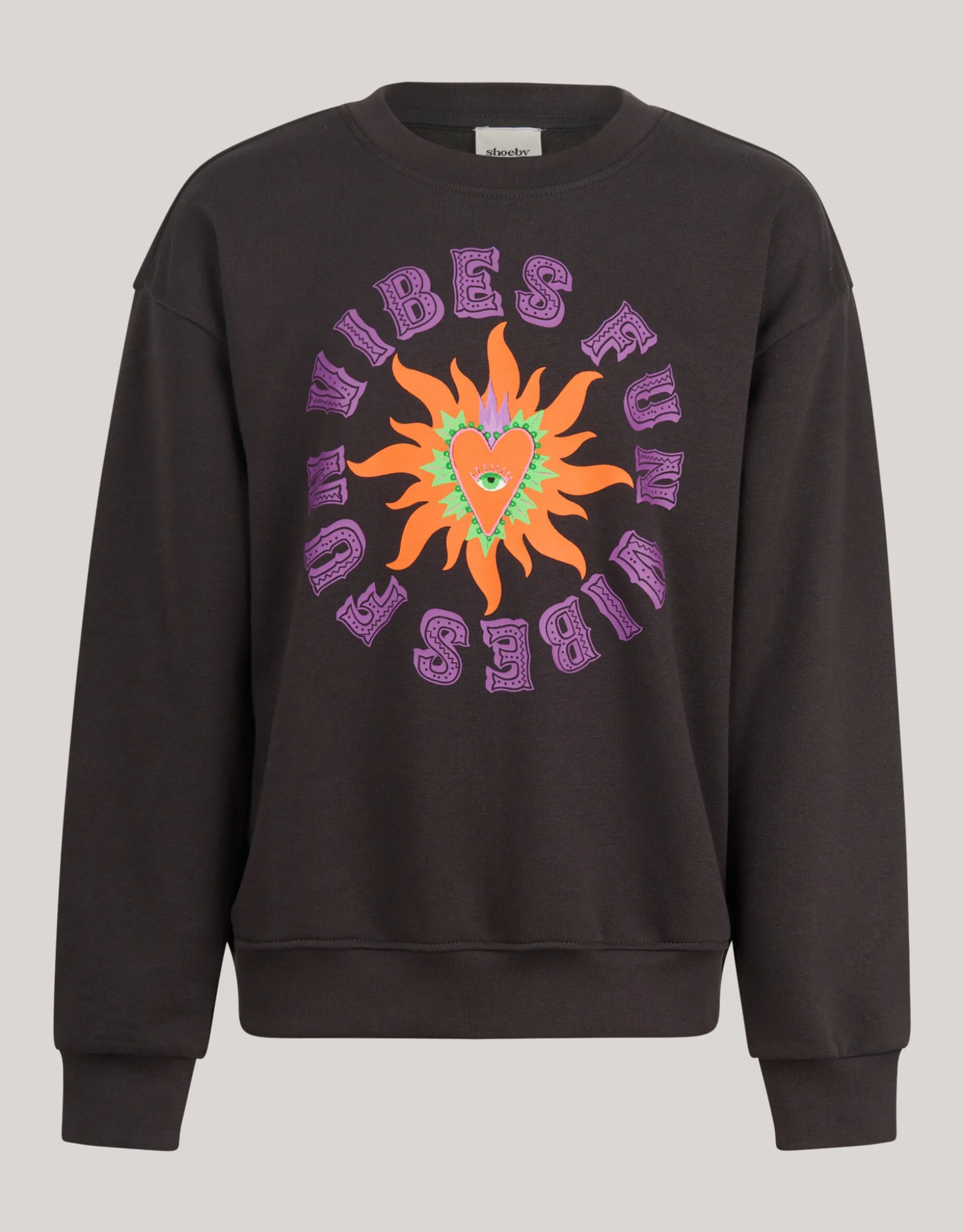 Artwork Sweater Donkergrijs