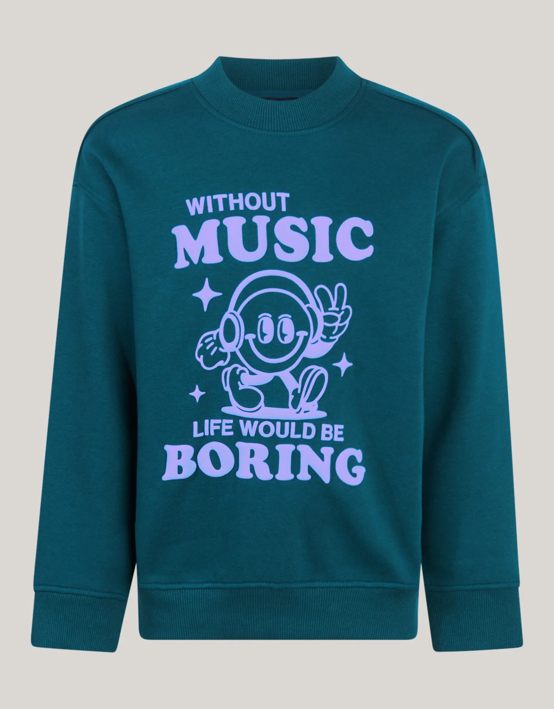 Artwork Sweater Donkergroen