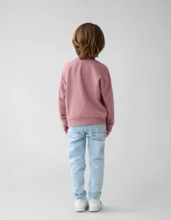 Artwork Sweater Donkerroze