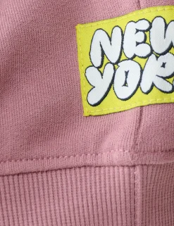 Artwork Sweater Donkerroze