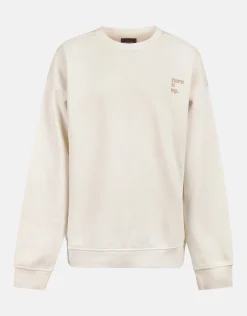 Artwork Sweater Gebroken Wit