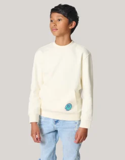 Artwork Sweater Gebroken Wit