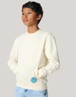 Artwork Sweater Gebroken Wit