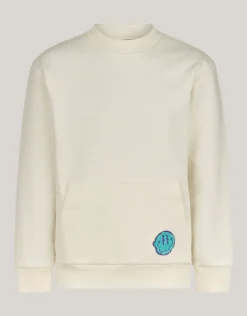 Artwork Sweater Gebroken Wit