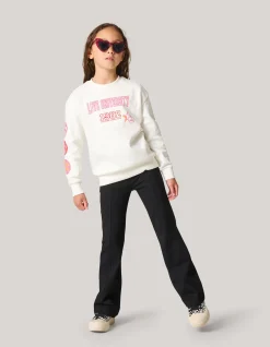 Artwork Sweater Gebroken Wit