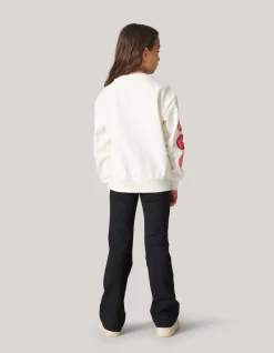 Artwork Sweater Gebroken Wit