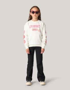 Artwork Sweater Gebroken Wit