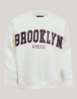 Artwork Sweater Gebroken Wit