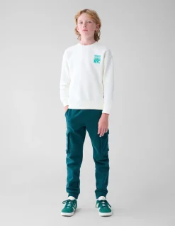 Artwork Sweater Gebroken Wit