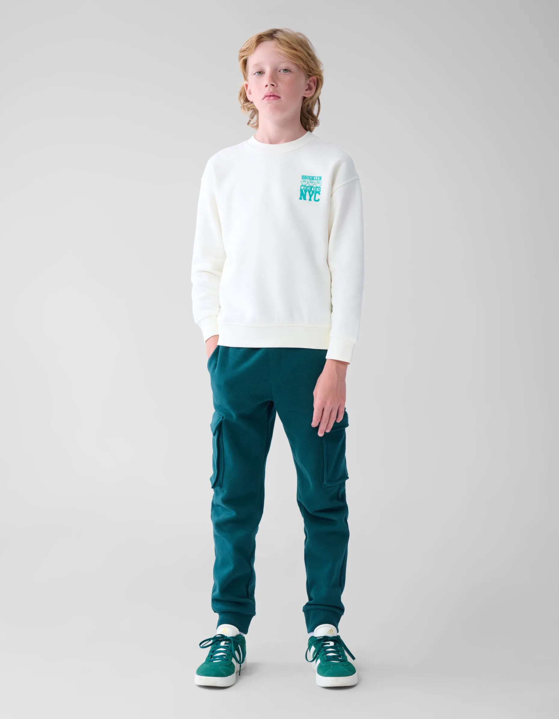 Artwork Sweater Gebroken Wit