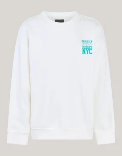 Artwork Sweater Gebroken Wit