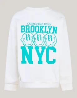 Artwork Sweater Gebroken Wit