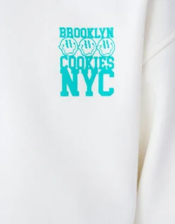 Artwork Sweater Gebroken Wit