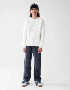 Artwork Sweater Gebroken Wit