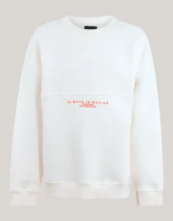 Artwork Sweater Gebroken Wit