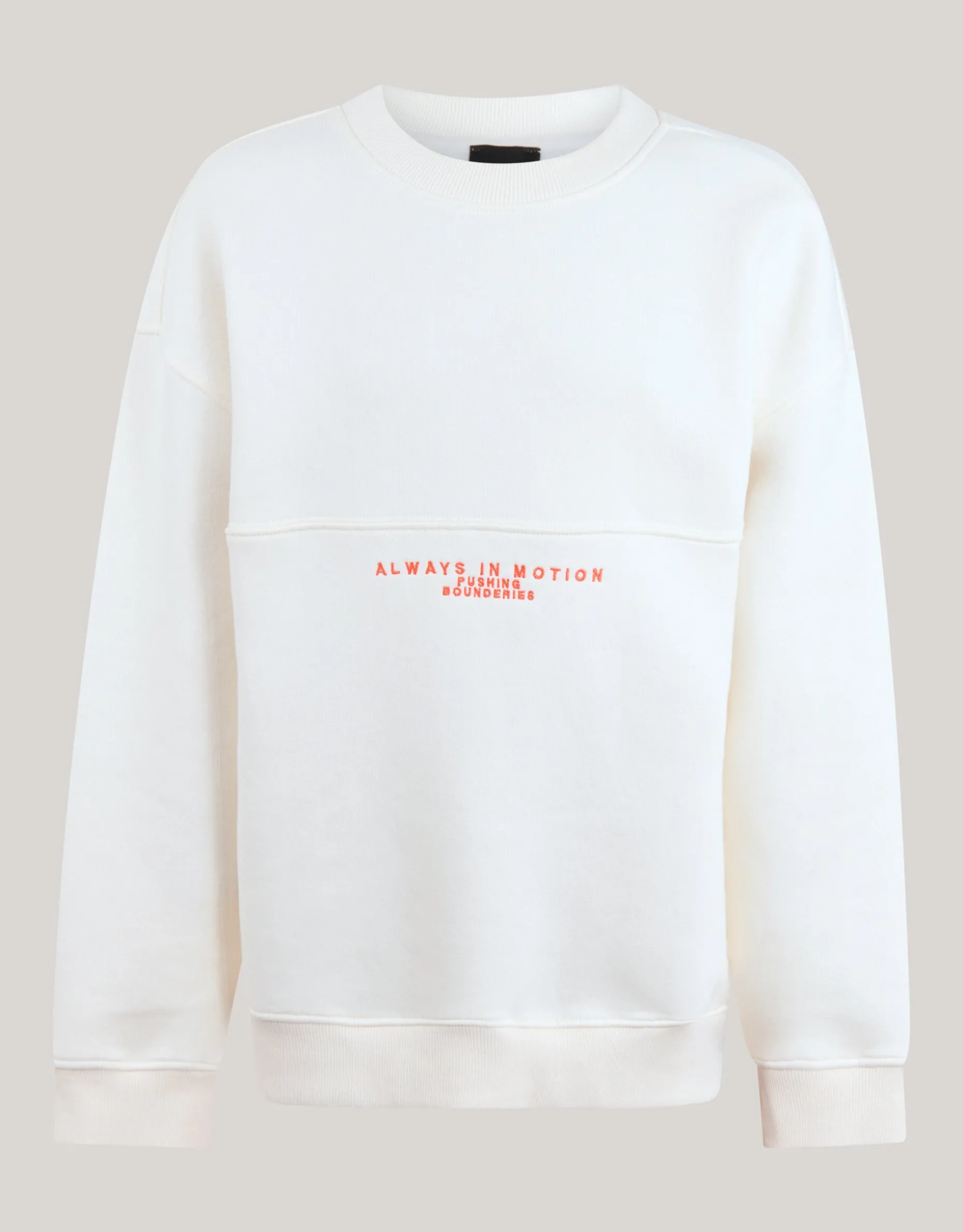 Artwork Sweater Gebroken Wit