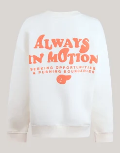 Artwork Sweater Gebroken Wit