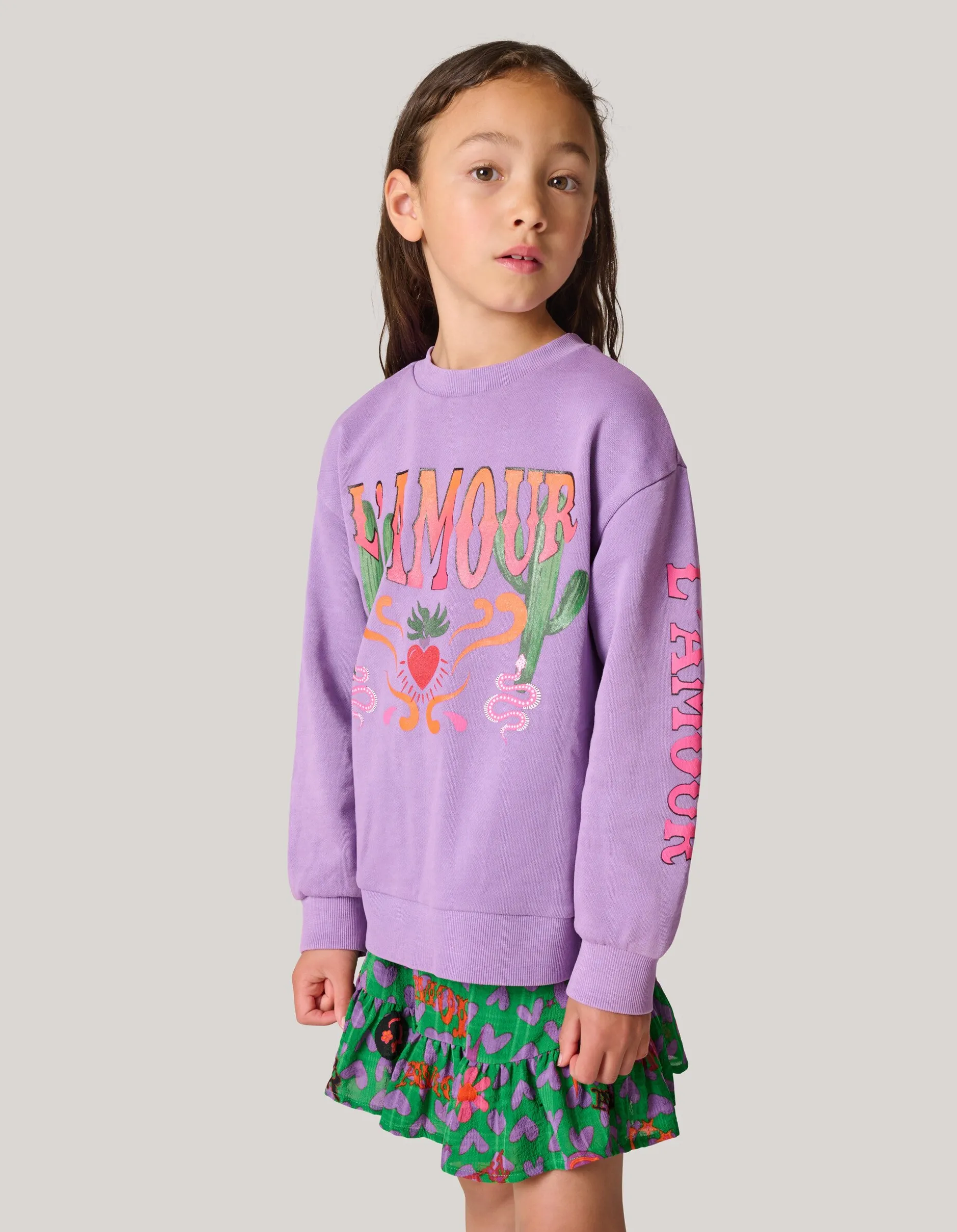 Artwork Sweater Paars