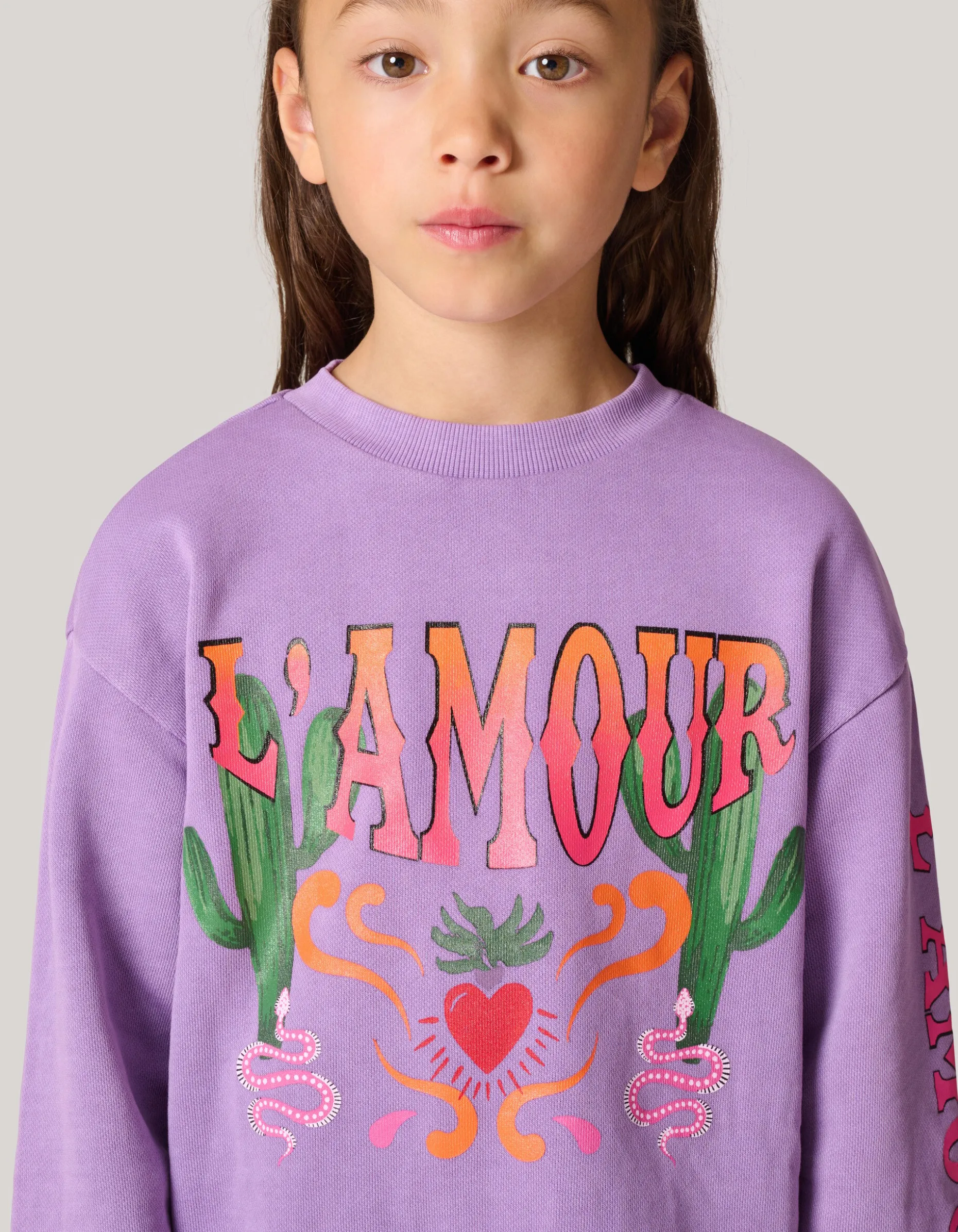 Artwork Sweater Paars