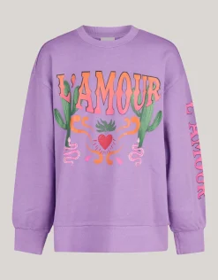 Artwork Sweater Paars