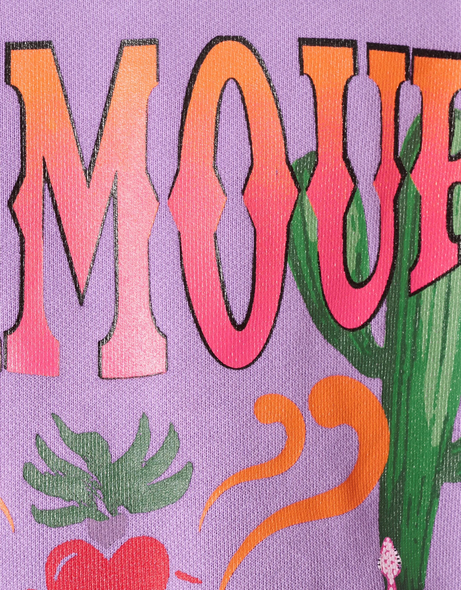 Artwork Sweater Paars