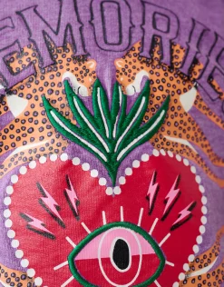 Artwork Sweater Paars By Lizzy