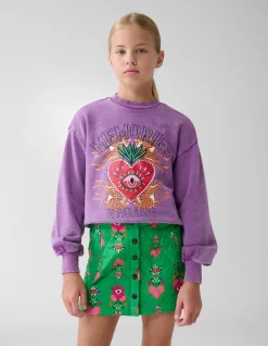 Artwork Sweater Paars By Lizzy