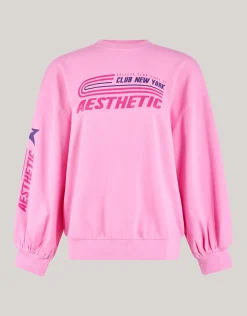 Artwork Sweater Roze